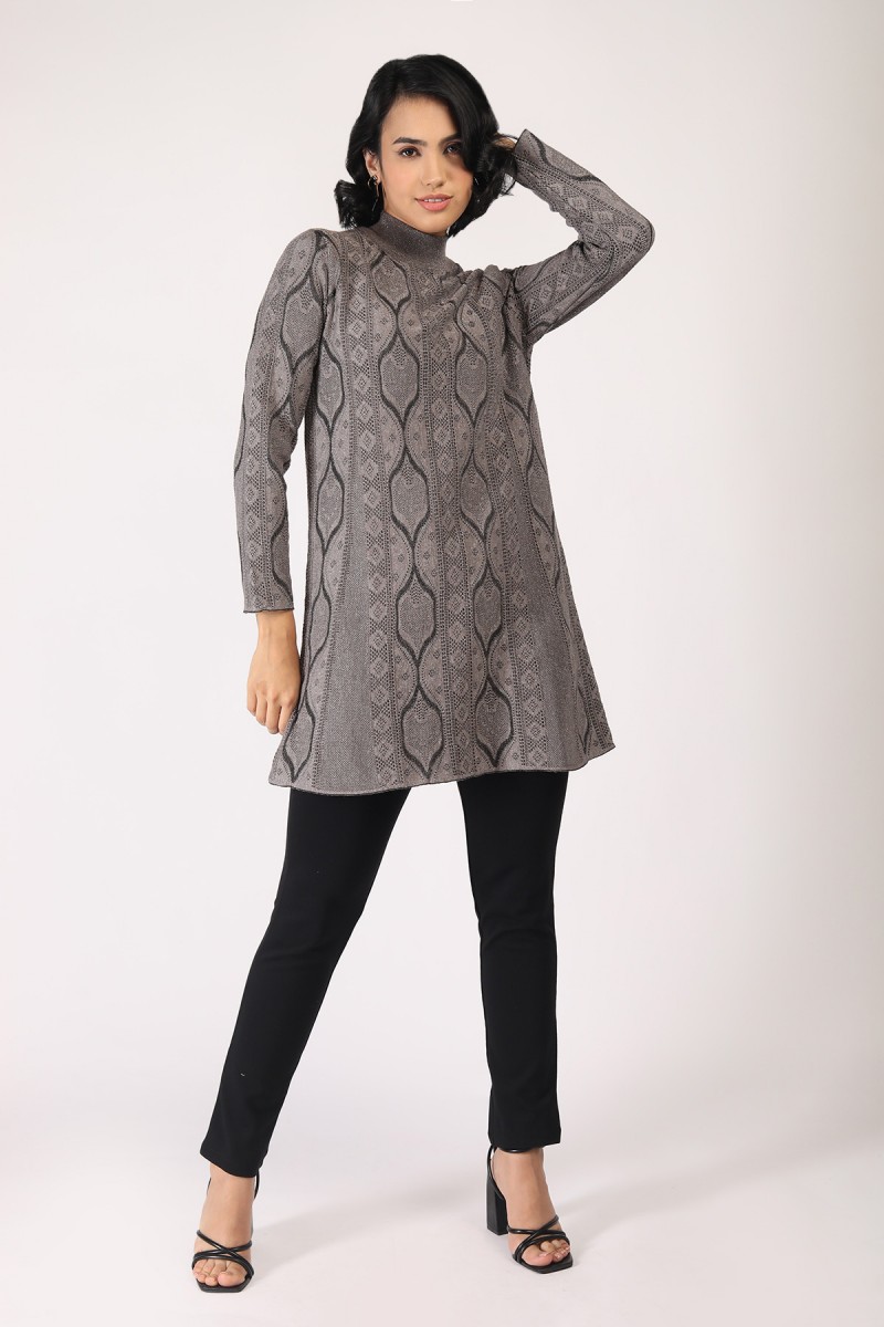 POINTELLE JACQUARD TUNIC 