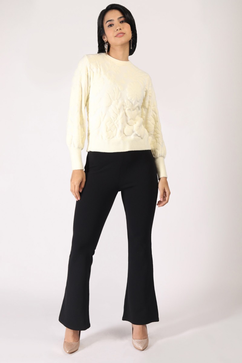 FLORAL BRASSO KNITTED TOP 